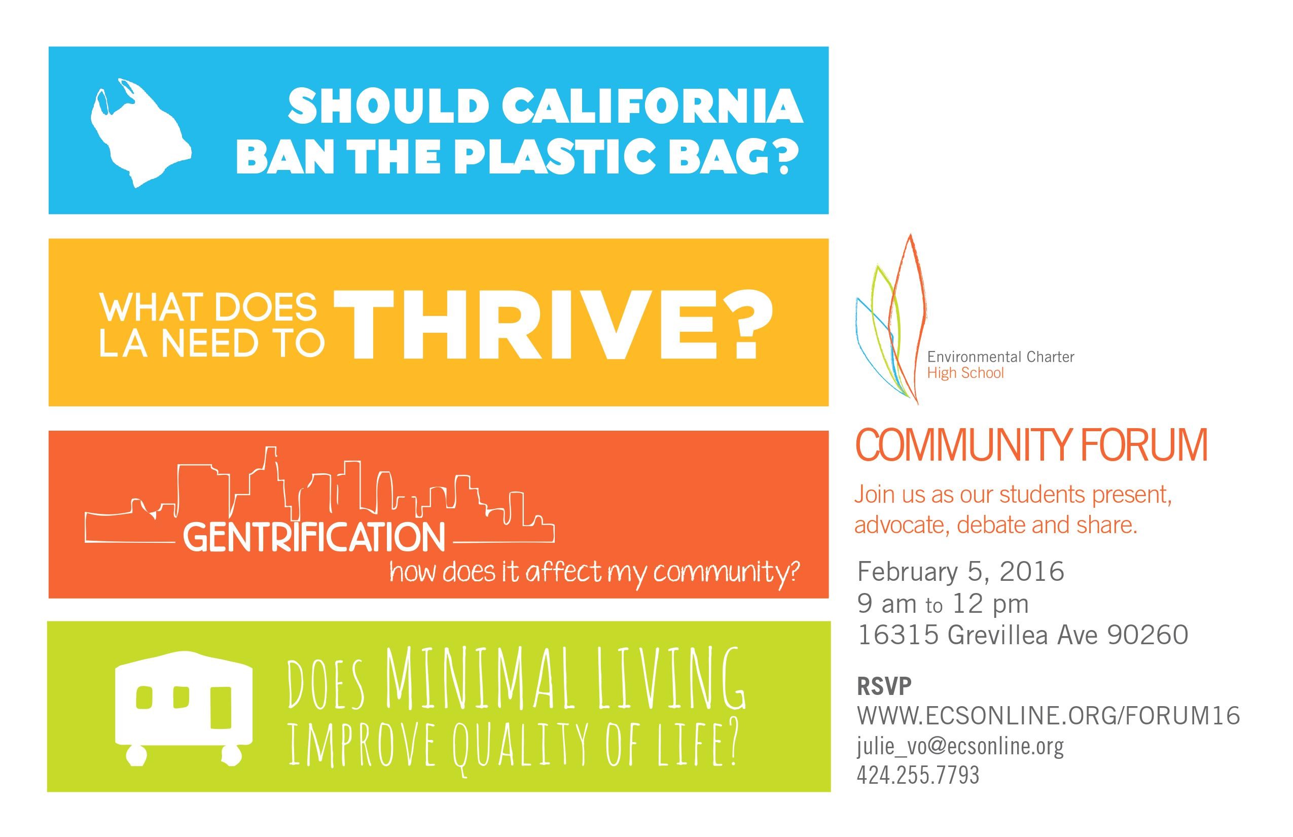 Community Forum 2016 Invite Flyer