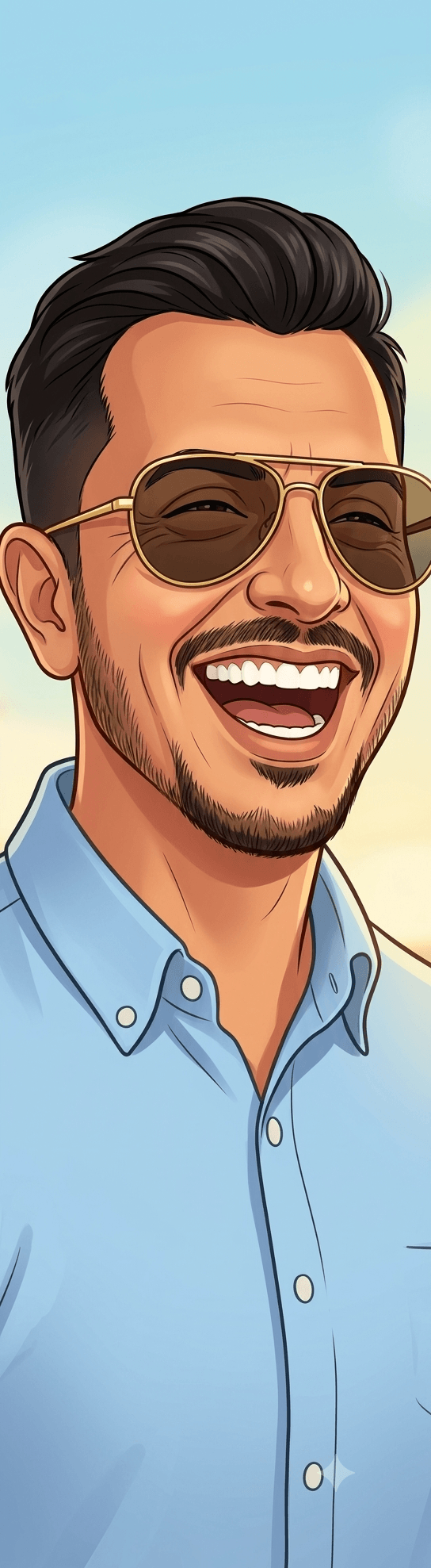 Dave Trejo laughing