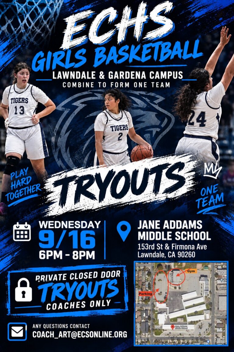 Girls Basketball tryouts flyer